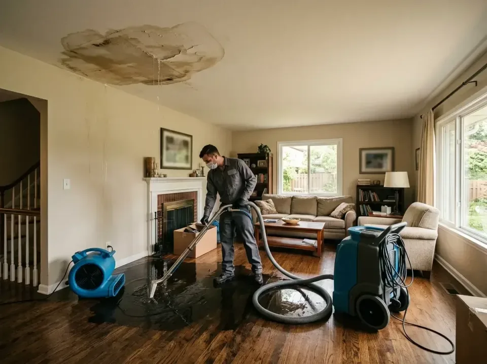 attic-pipe-burst-ceiling-drip-008 — frequently asked questions, Water Damage Restoration & Carpet Care in Wahpeton, ND